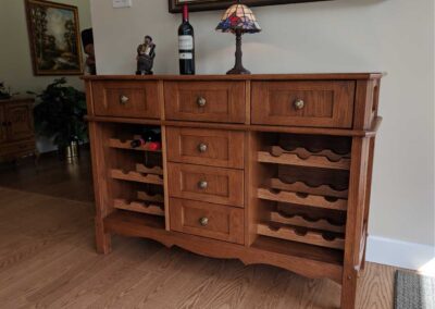 Oak Wine Cabinet